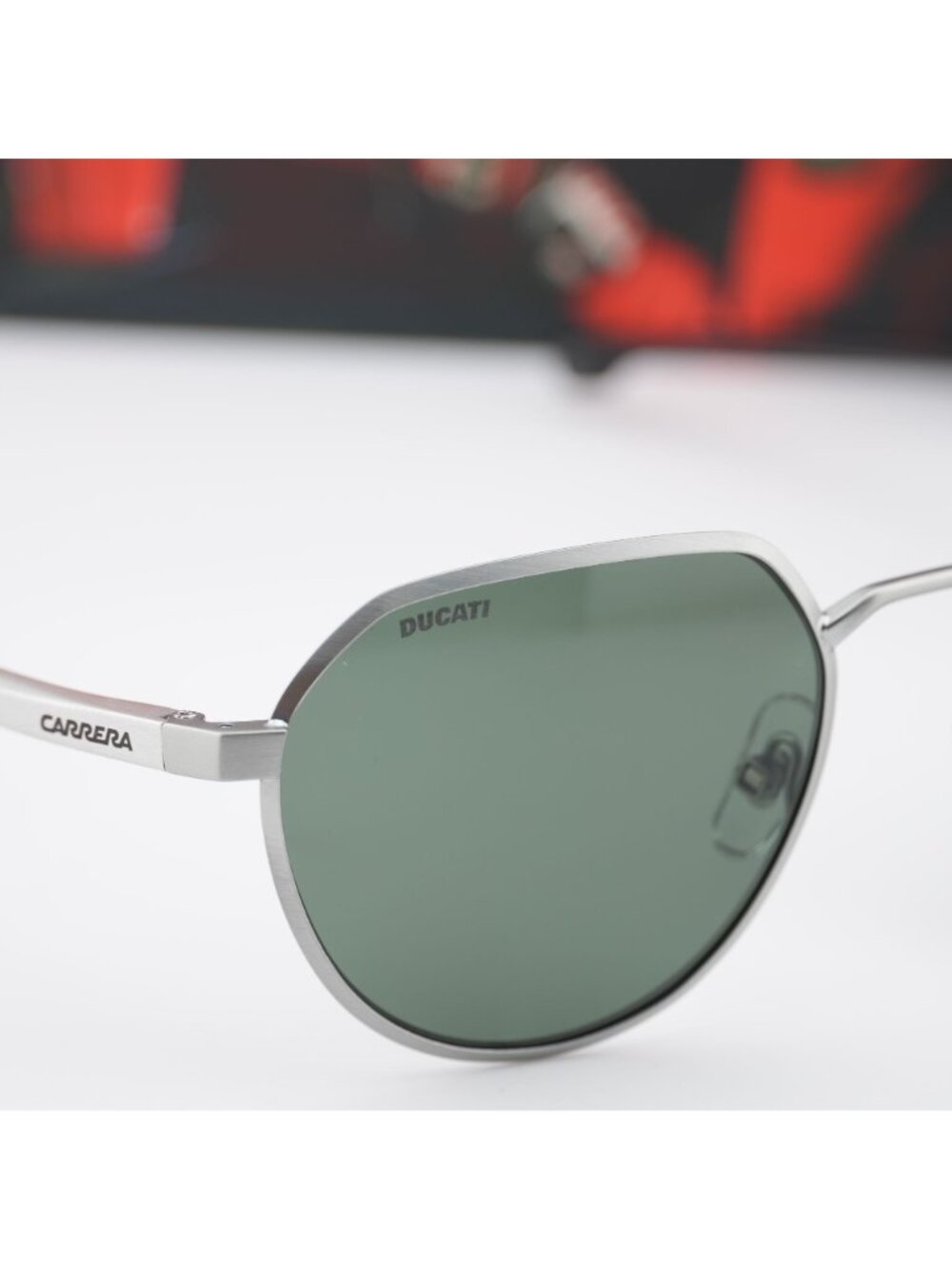 Carrera Ducati CARDUC 036/S 0CTL UC Geometric Sunglasses - Palladium / Grey - Picture 9 of 11